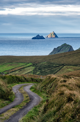 Skelligs from Coomanaspic Pass